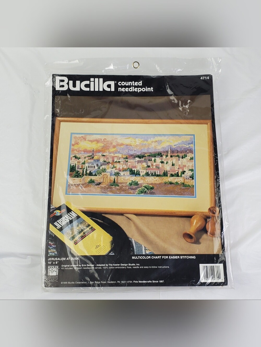 Bucilla Jerusalem At Dusk #4714 - Erin Dertner 16" x 8" Counted Needlepoint Kit